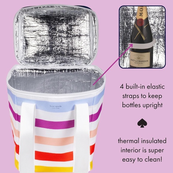 Kate Spade Picnic Bag in Candy Stripe (NWT) - Picture 3 of 5